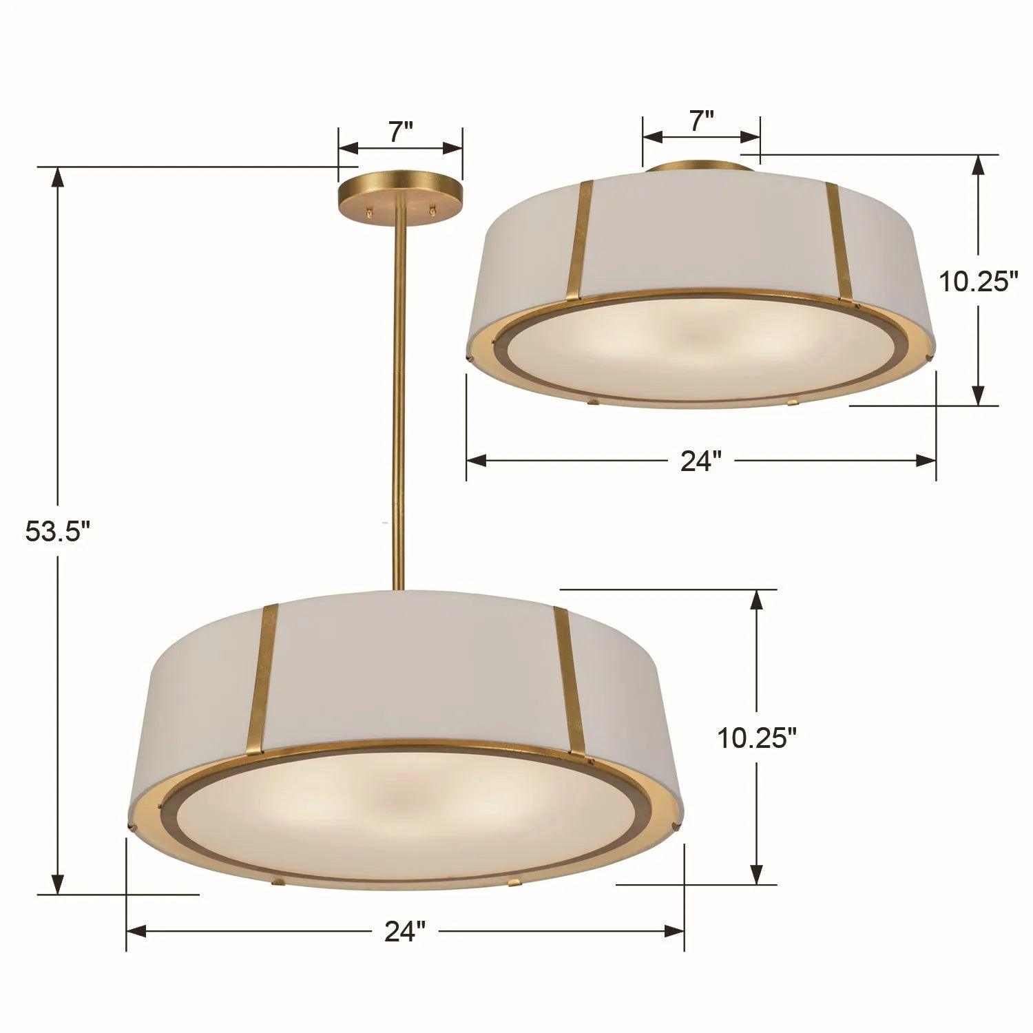 Crystorama - Fulton Six Light Chandelier - FUL-907-BK - Canada Light Shop
