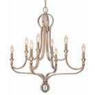 Crystorama - Garland Eight Light Chandelier - 6768-DT - Canada Light Shop