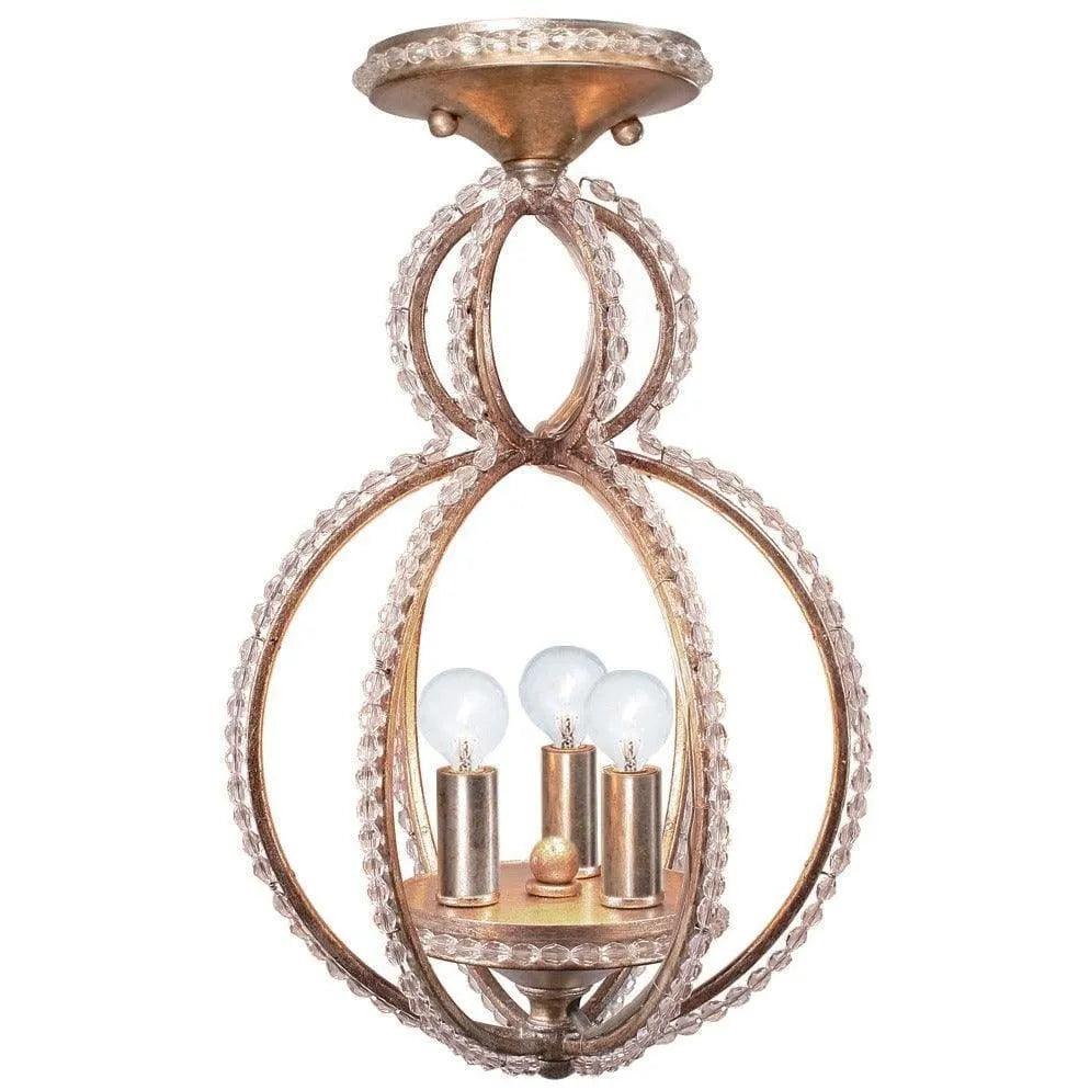 Crystorama - Garland Three Light Ceiling Mount - 6760-DT_CEILING - Canada Light Shop
