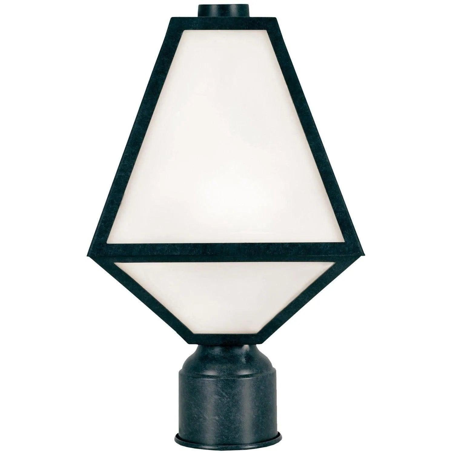 Crystorama - Glacier One Light Outdoor Lantern Post - GLA-9707-OP-BC - Canada Light Shop