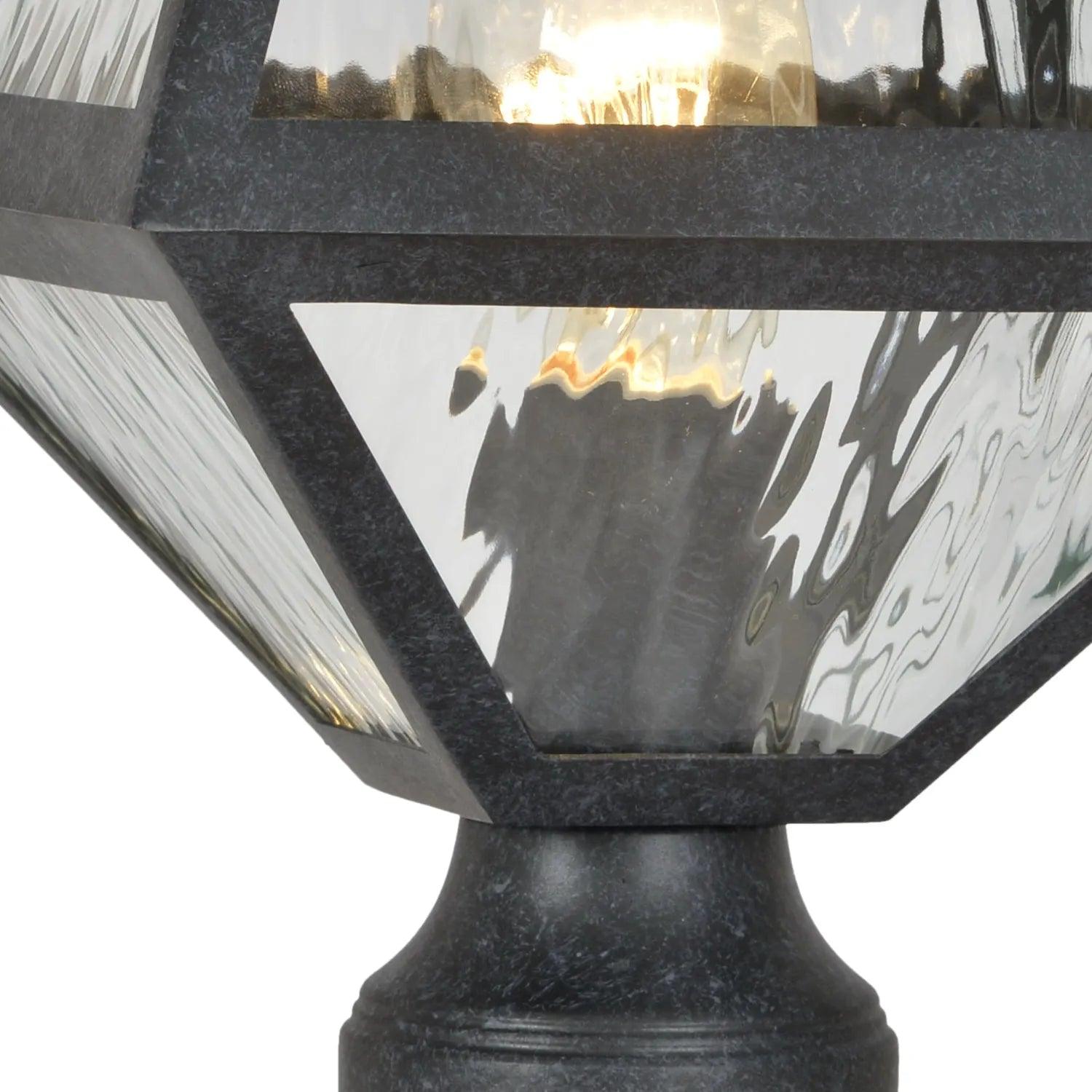 Crystorama - Glacier One Light Outdoor Lantern Post - GLA-9707-OP-BC - Canada Light Shop