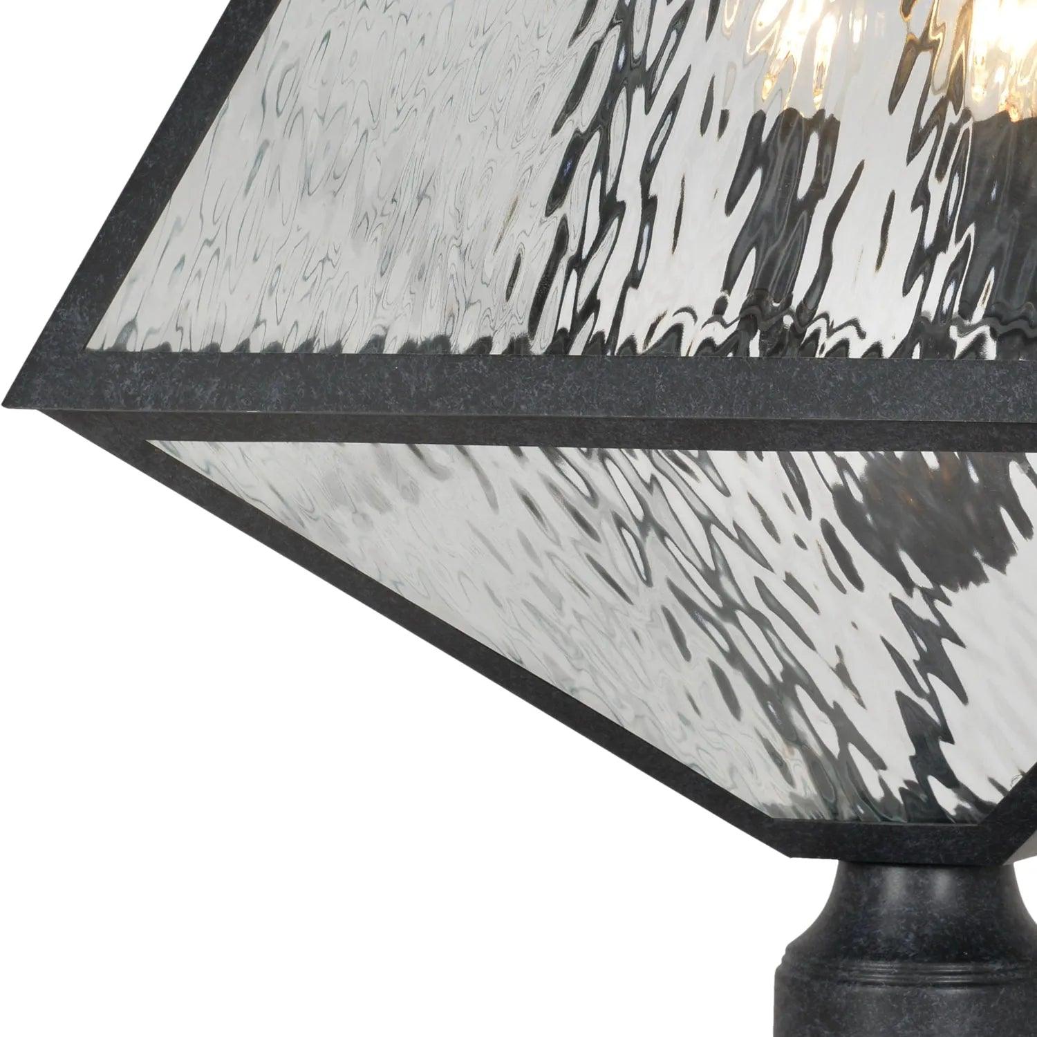 Crystorama - Glacier Three Light Outdoor Lantern Post - GLA-9709-OP-BC - Canada Light Shop