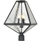 Crystorama - Glacier Three Light Outdoor Lantern Post - GLA-9709-WT-BC - Canada Light Shop