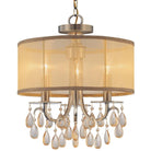 Crystorama - Hampton Three Light Mini Chandelier - 5623-AB - Canada Light Shop