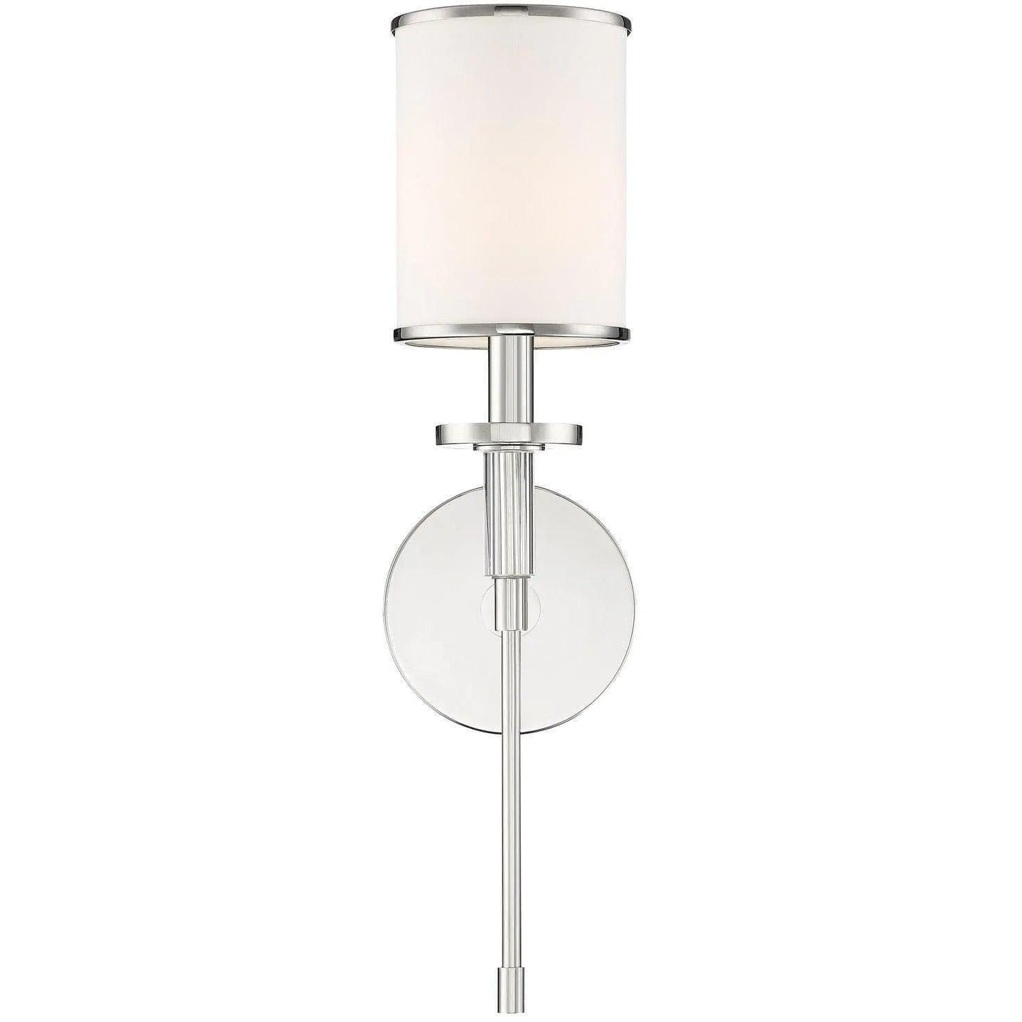 Crystorama - Hatfield One Light Wall Mount - HAT-471-PN - Canada Light Shop