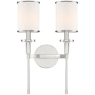 Crystorama - Hatfield Two Light Wall Mount - HAT-472-PN - Canada Light Shop