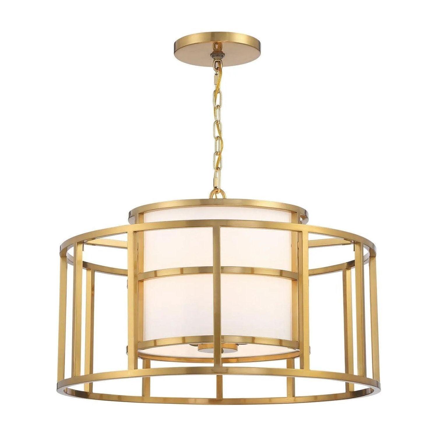 Crystorama - Hulton Five Light Chandelier - 9595-LG - Canada Light Shop