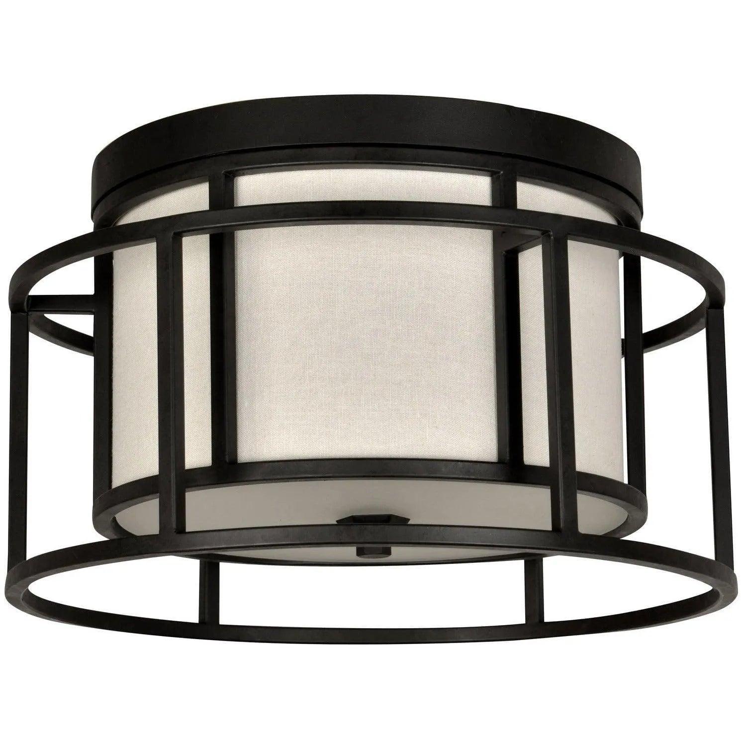 Crystorama - Hulton Two Light Ceiling Mount - 9590-MK - Canada Light Shop