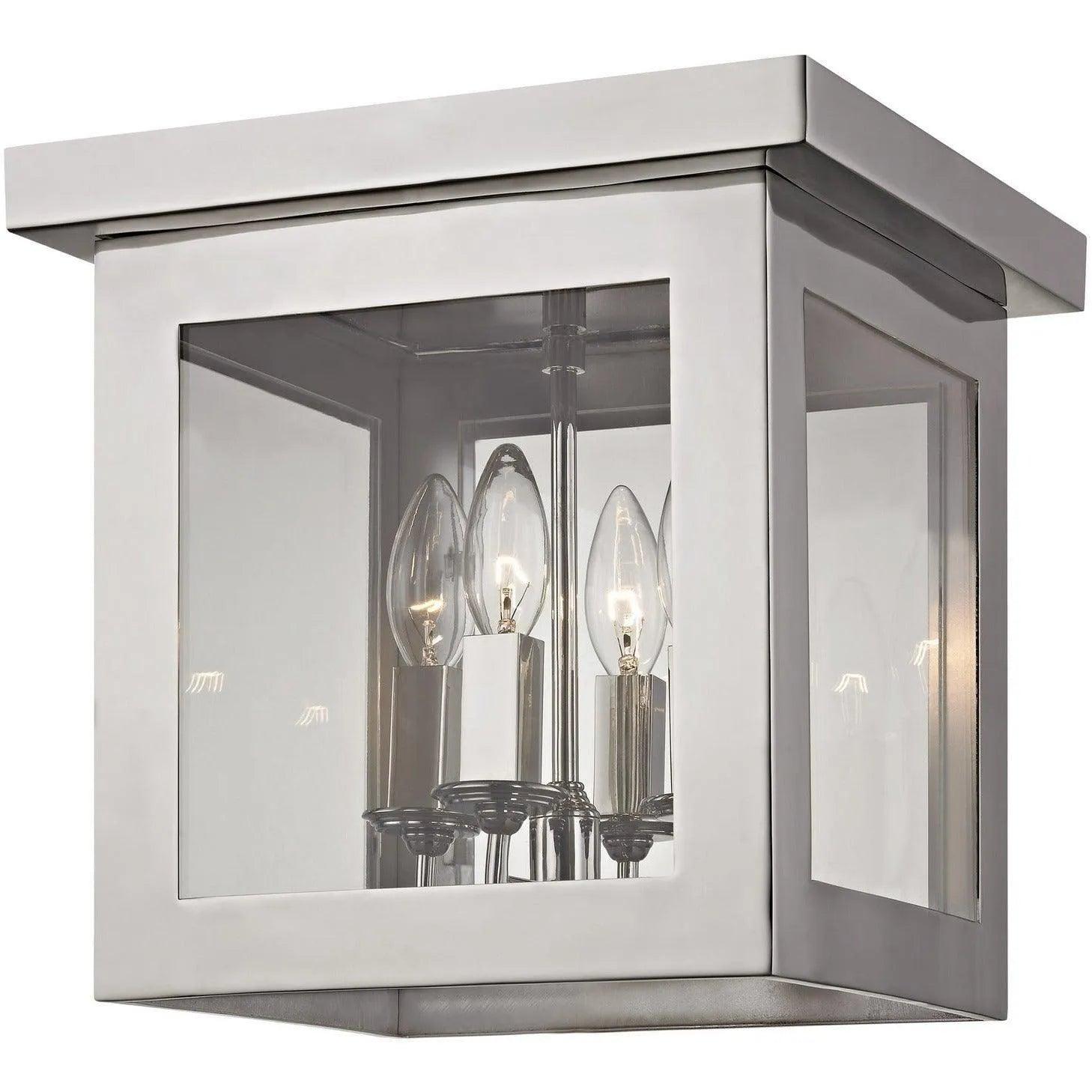 Crystorama - Hurley Four Light Ceiling Mount - 6050-PN - Canada Light Shop