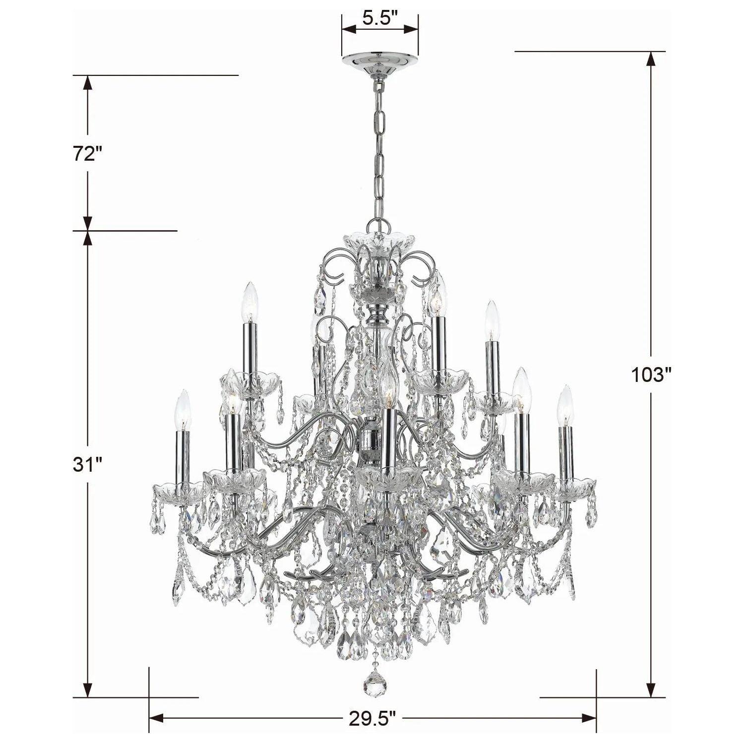 Crystorama - Imperial Chandelier - 3226-CH-CL-I - Canada Light Shop