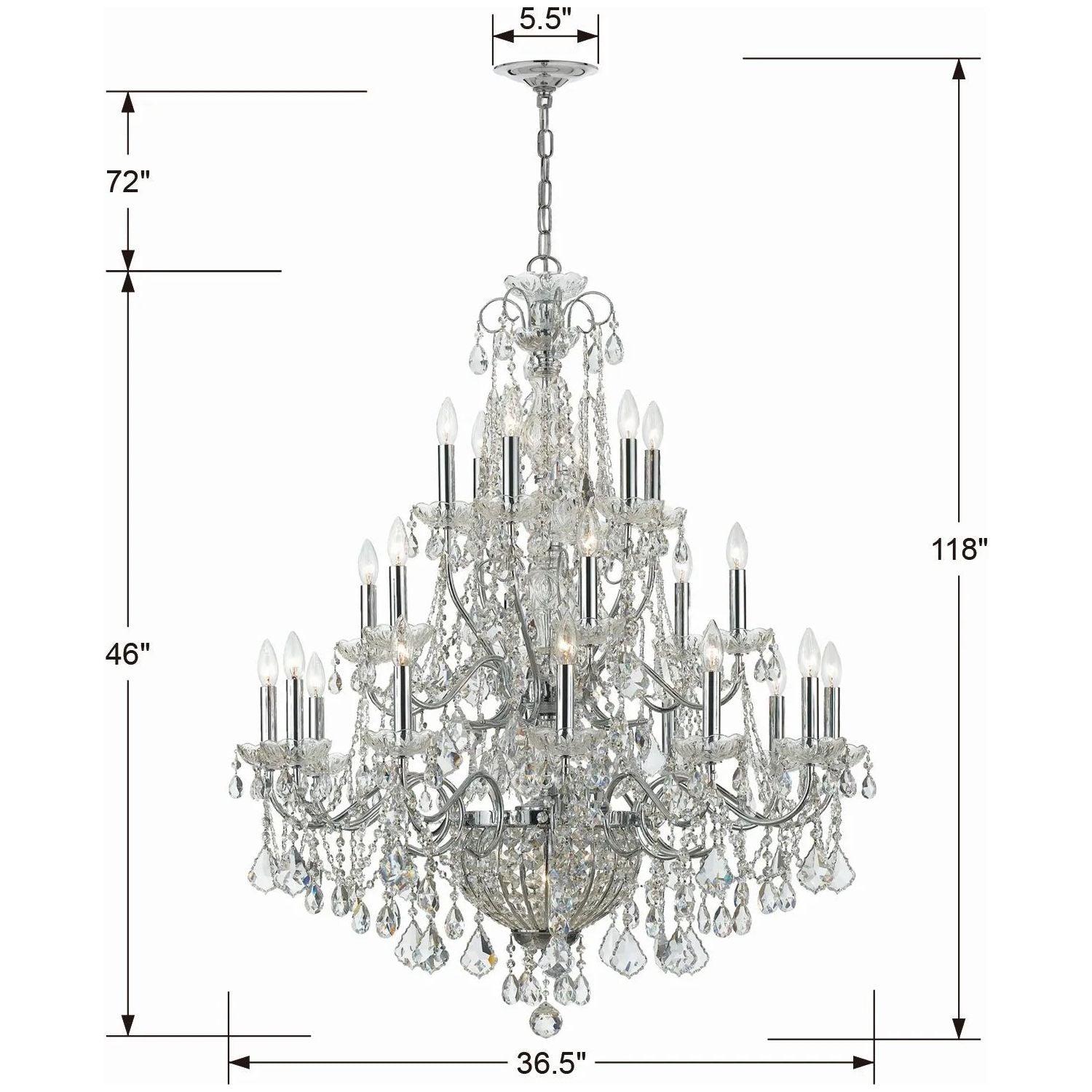 Crystorama - Imperial Chandelier - 3226-CH-CL-I - Canada Light Shop