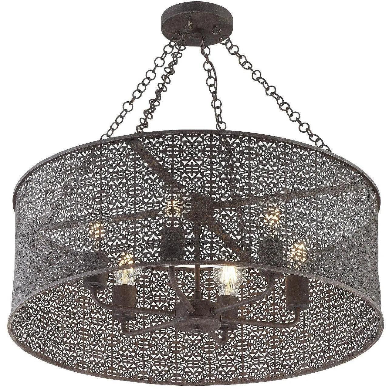 Crystorama - Jasmine Six Light Chandelier - JAS-A5016-FB - Canada Light Shop