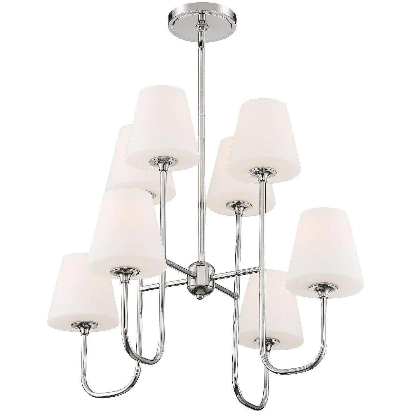 Crystorama - Keenan Chandelier - KEE-A3008-PN - Canada Light Shop