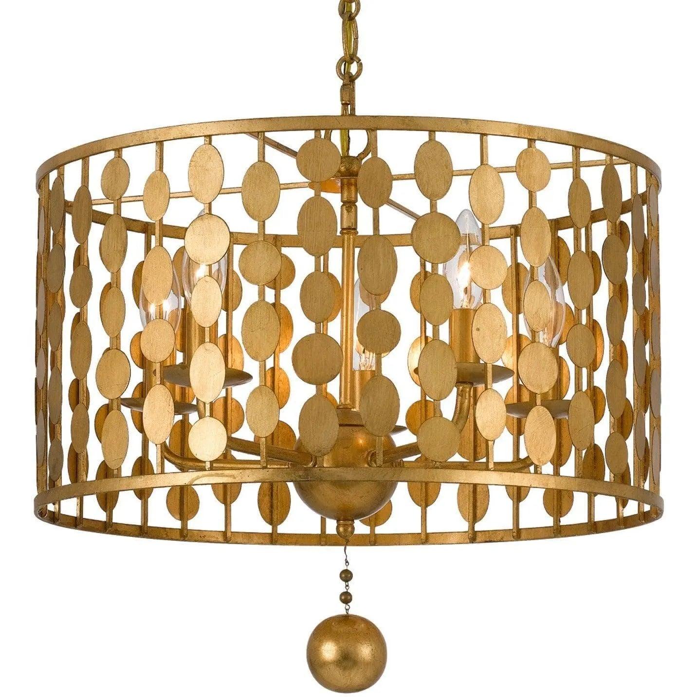 Crystorama - Layla Five Light Chandelier - 545-GA - Canada Light Shop