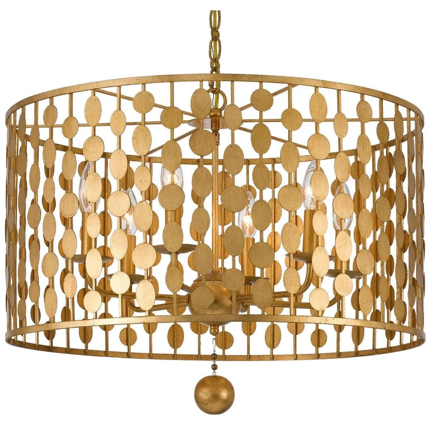 Crystorama - Layla Six Light Chandelier - 546-GA - Canada Light Shop