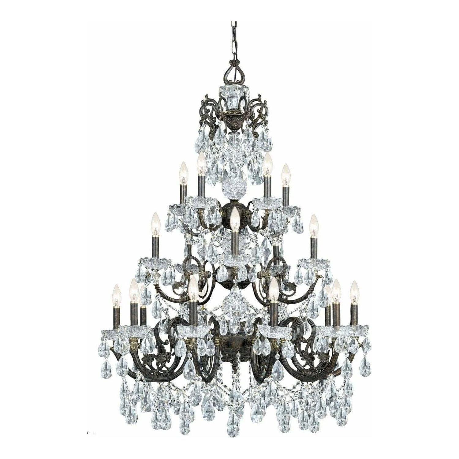 Crystorama - Legacy 20 Light Chandelier - 5190-EB-CL-S - Canada Light Shop