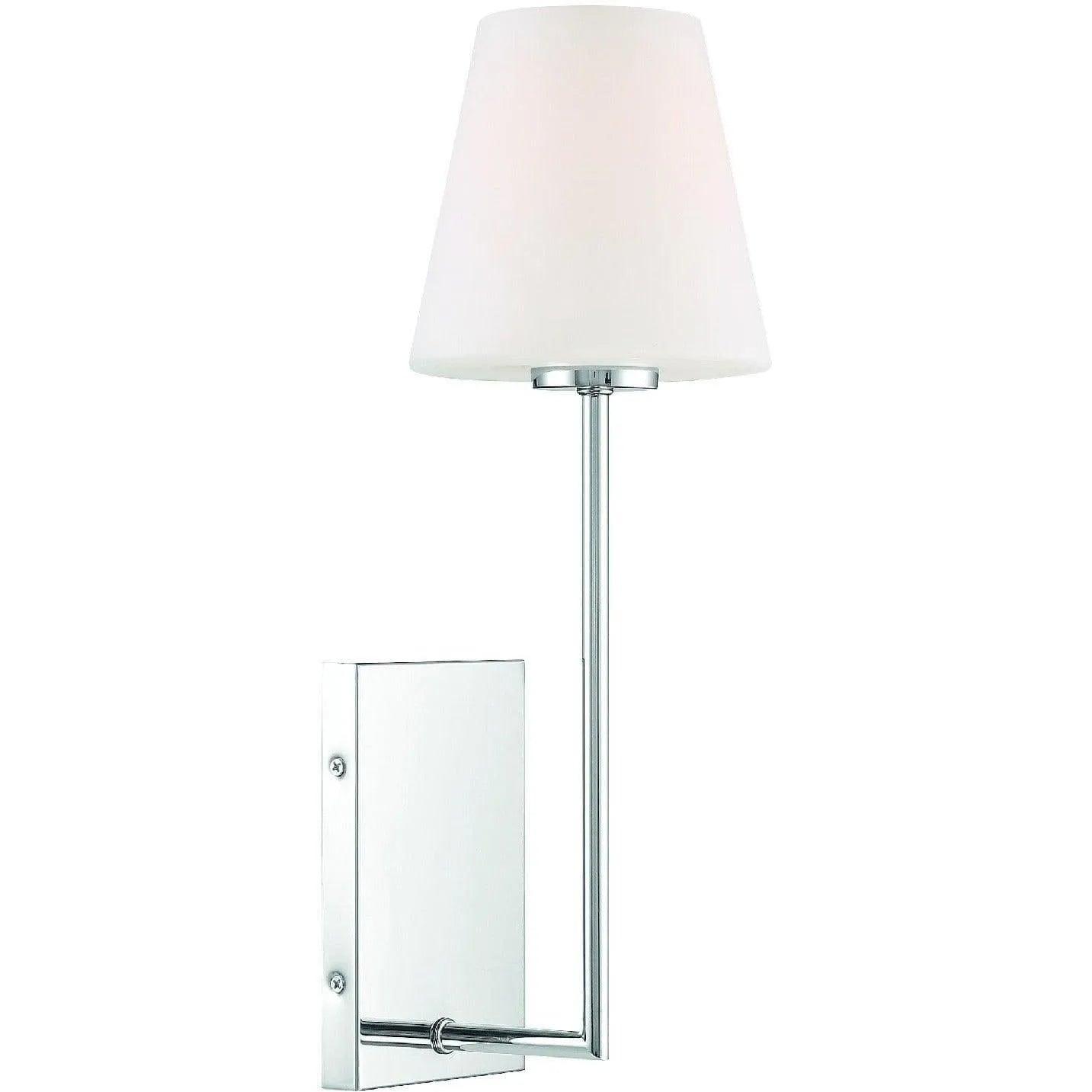 Crystorama - Lena One Light Wall Mount - LEN-250-OP-CH - Canada Light Shop