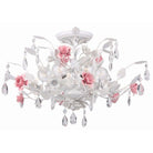 Crystorama - Lola Six Light Ceiling Mount - 4850-WW - Canada Light Shop