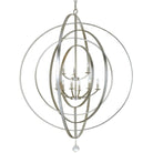 Crystorama - Luna Nine Light Chandelier - 587-SA - Canada Light Shop