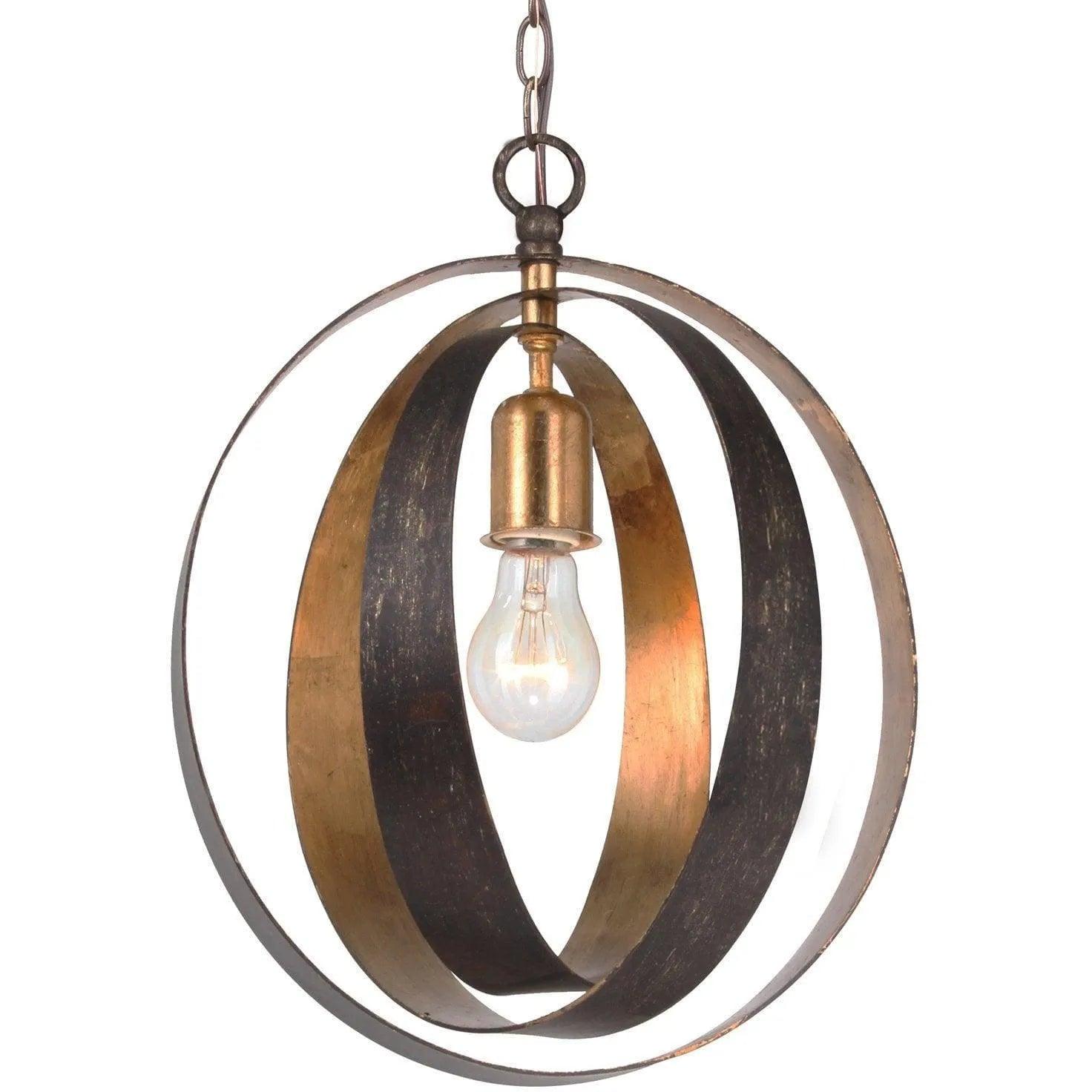 Crystorama - Luna One Light Mini Chandelier - 580-EB-GA - Canada Light Shop