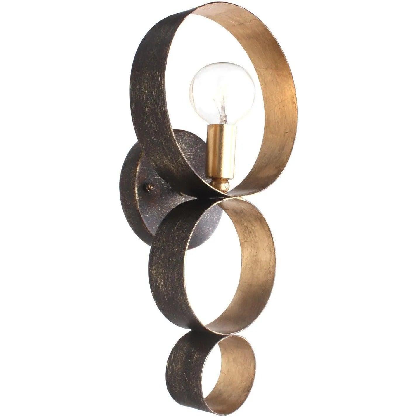 Crystorama - Luna One Light Wall Mount - 581-EB-GA - Canada Light Shop