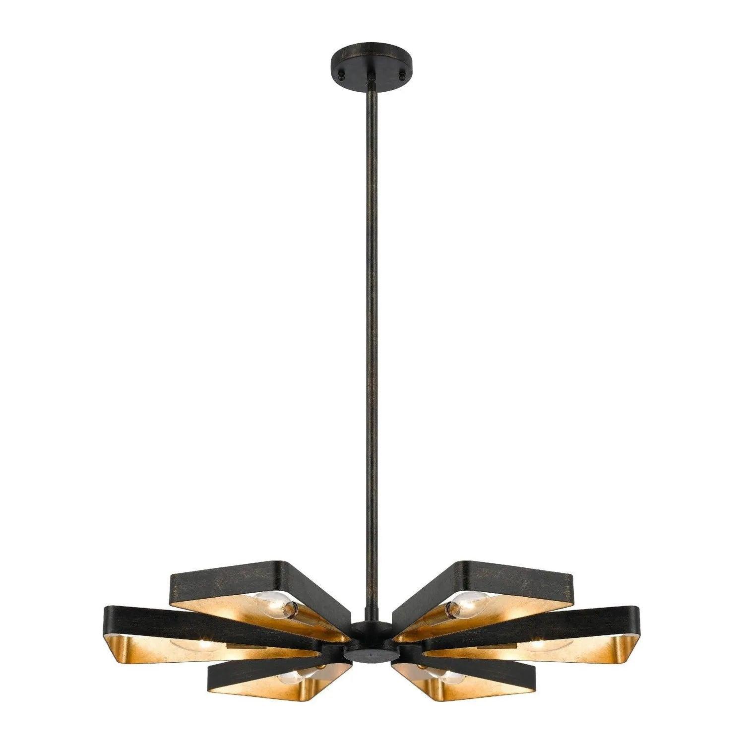 Crystorama - Luna Six Light Chandelier - 596-EB-GA - Canada Light Shop