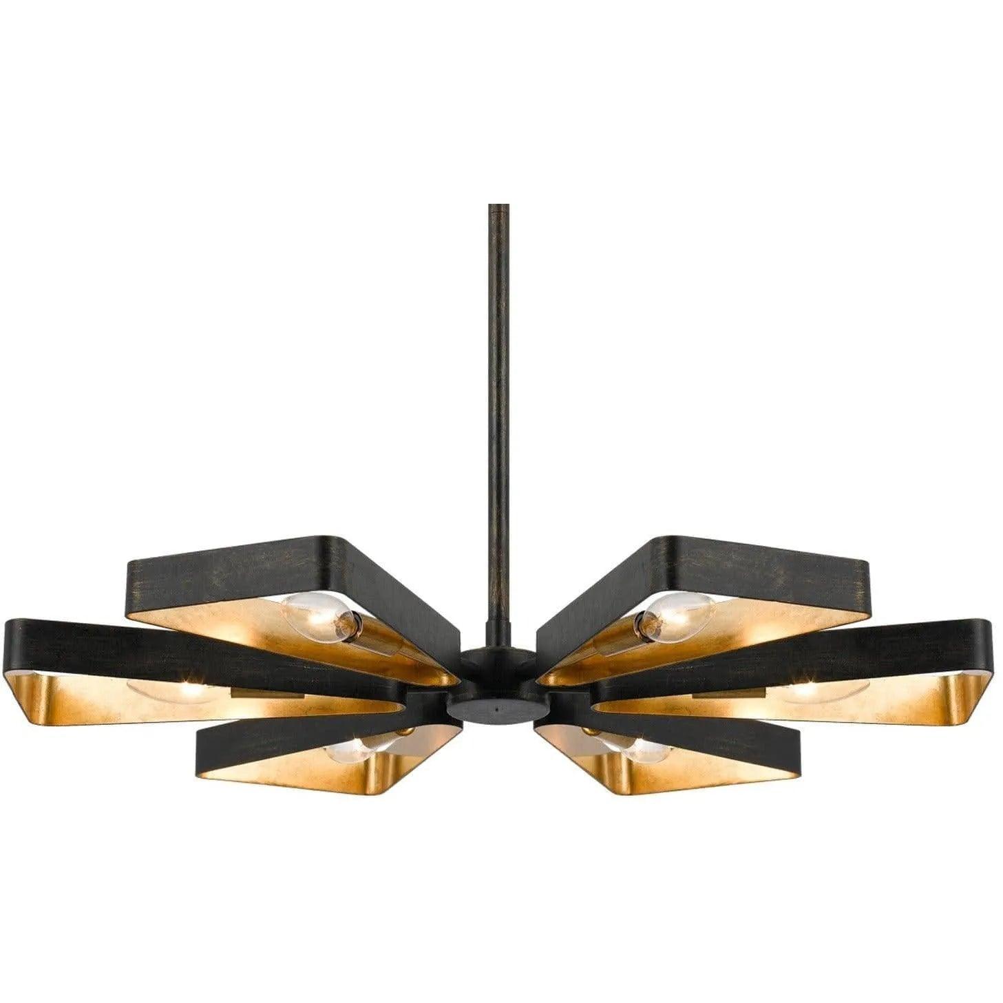 Crystorama - Luna Six Light Chandelier - 596-EB-GA - Canada Light Shop