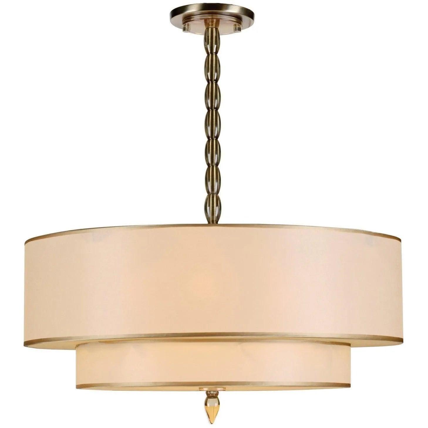 Crystorama - Luxo Five Light Chandelier - 9507-AB - Canada Light Shop