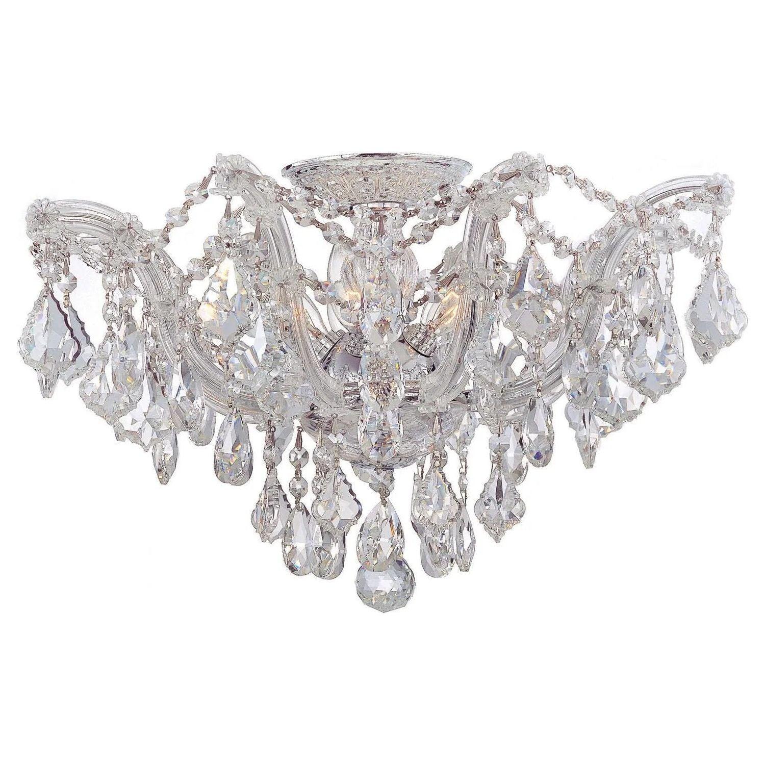 Crystorama - Maria Theresa Ceiling Mount - 4437-CH-CL-MWP - Canada Light Shop
