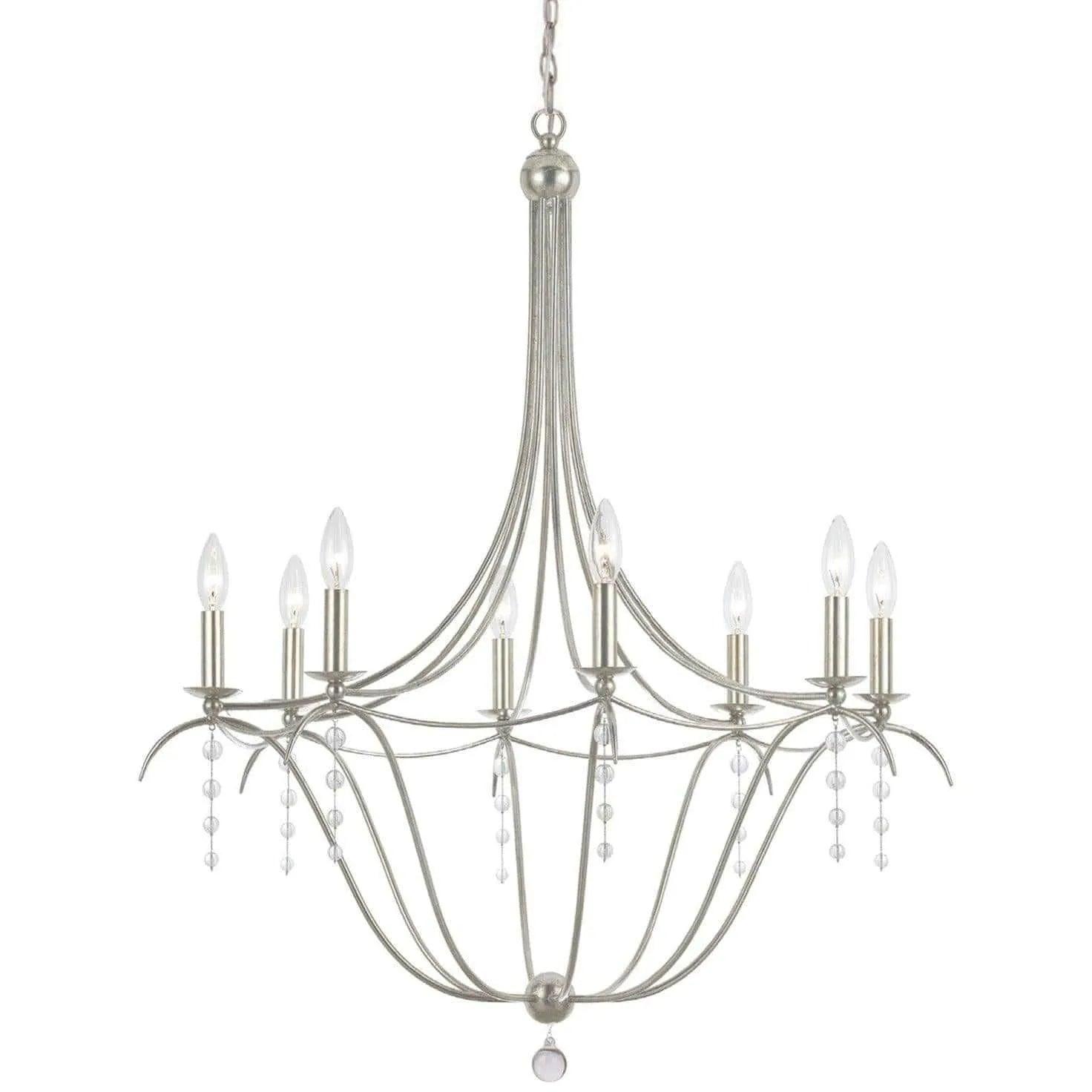 Crystorama - Metro Eight Light Chandelier - 438-SA - Canada Light Shop