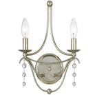 Crystorama - Metro Two Light Wall Mount - 432-SA - Canada Light Shop