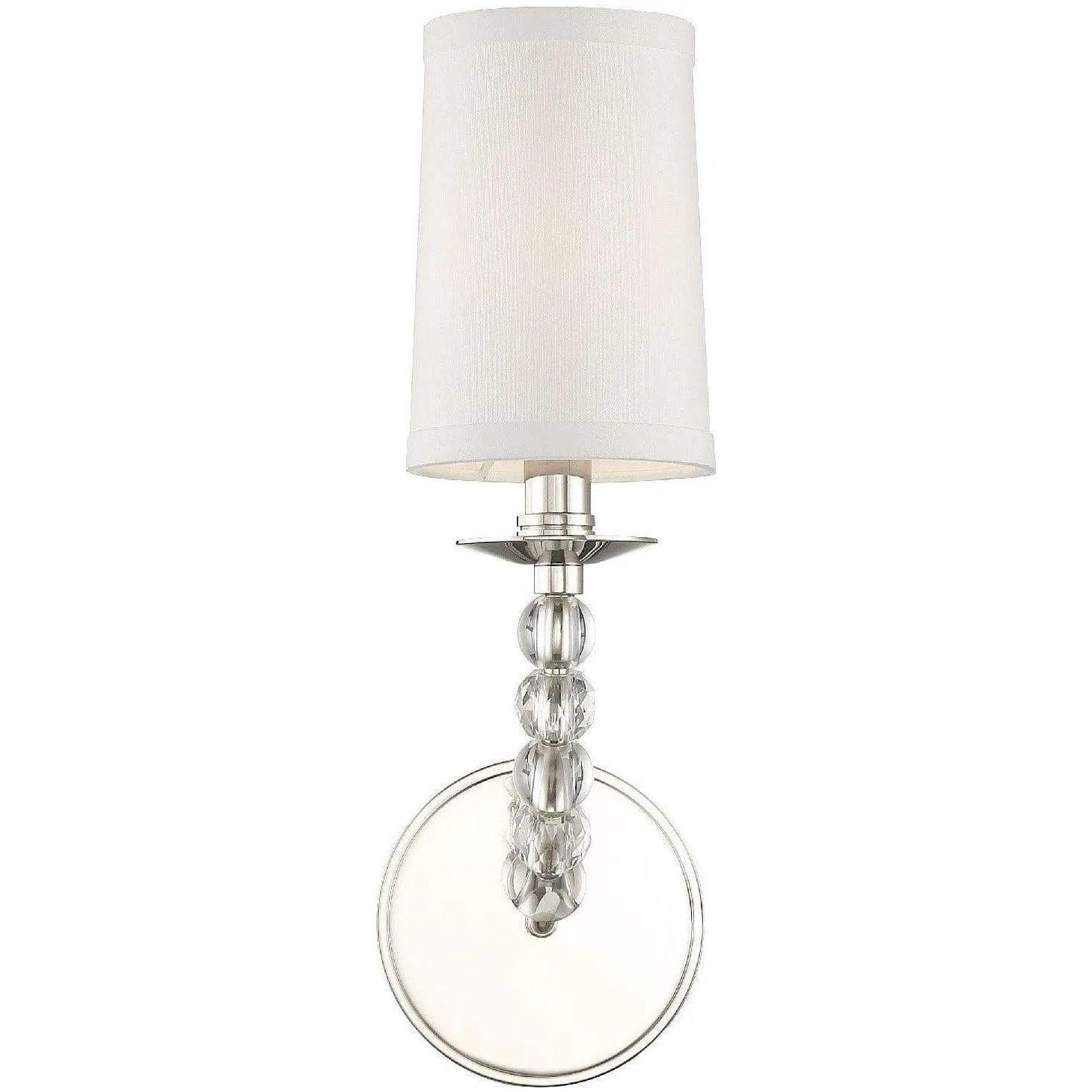 Crystorama - Mirage One Light Wall Mount - 8011-PN - Canada Light Shop