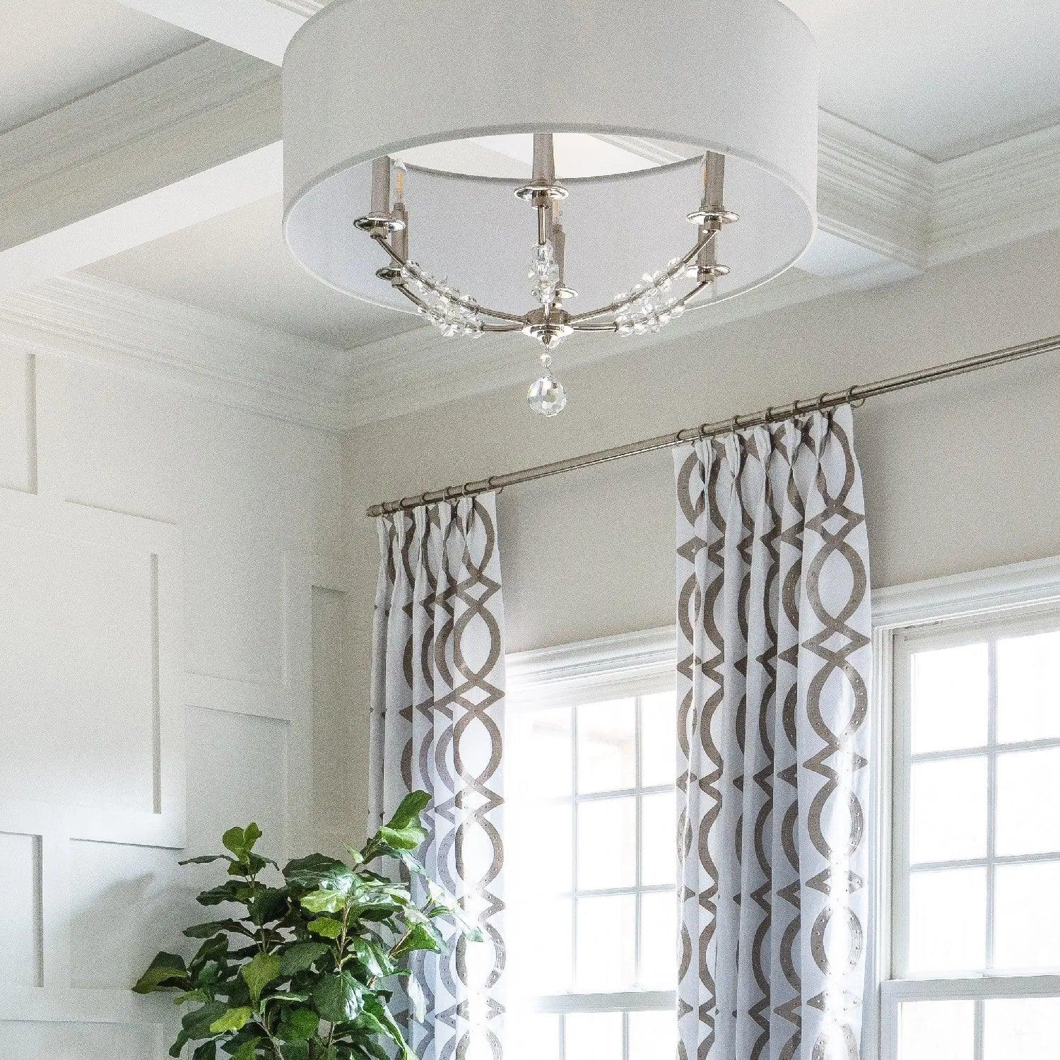 Crystorama - Mirage Six Light Chandelier - 8006-PN - Canada Light Shop