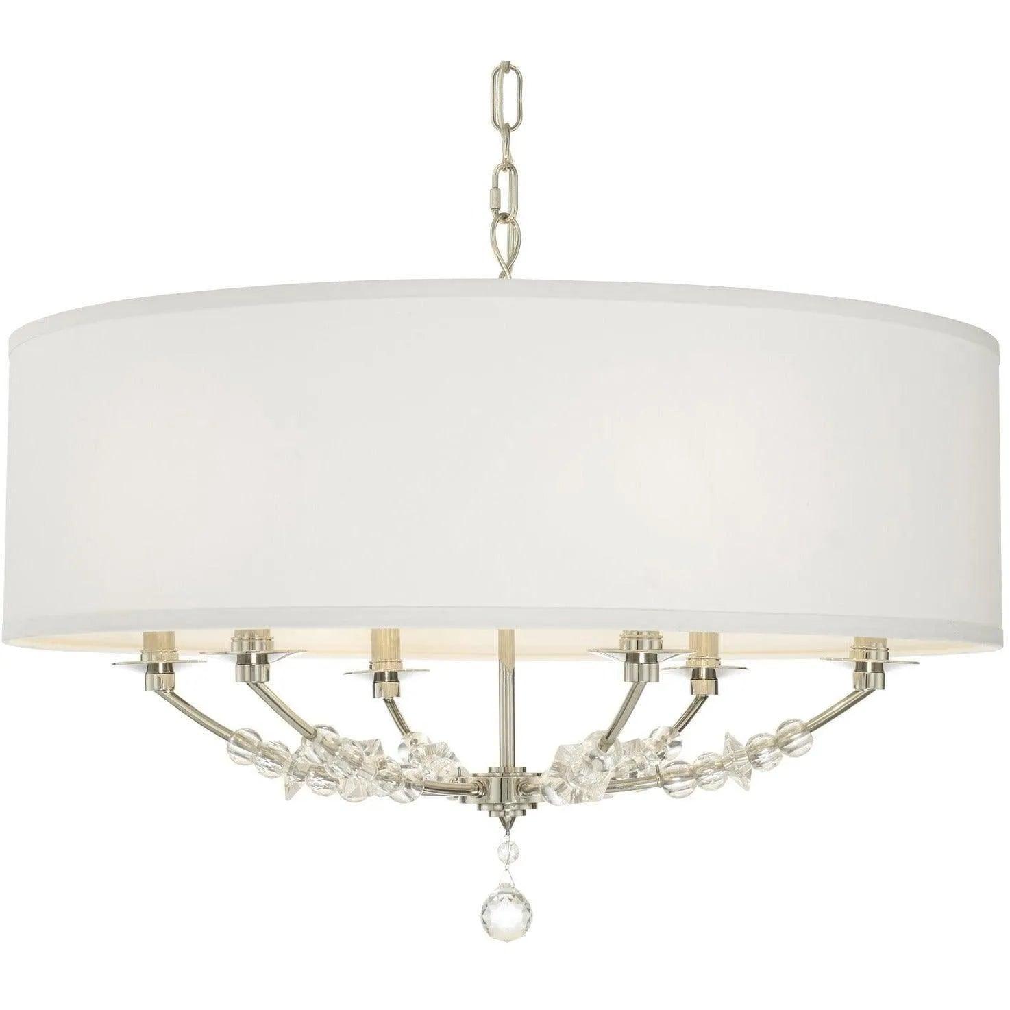 Crystorama - Mirage Six Light Chandelier - 8006-PN - Canada Light Shop