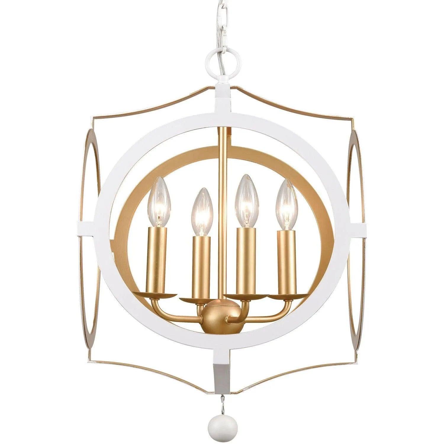 Crystorama - Odelle Four Light Chandelier - ODE-704-MT-GA - Canada Light Shop