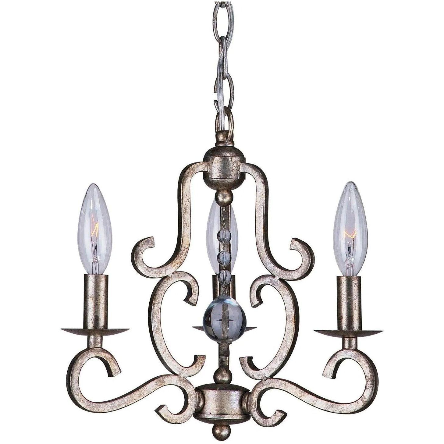 Crystorama - Orleans Three Light Mini Chandelier - 9347-OS - Canada Light Shop