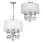 Crystorama - Othello Drum Shade Mini Chandelier - 6623-CH-CL-MWP - Canada Light Shop