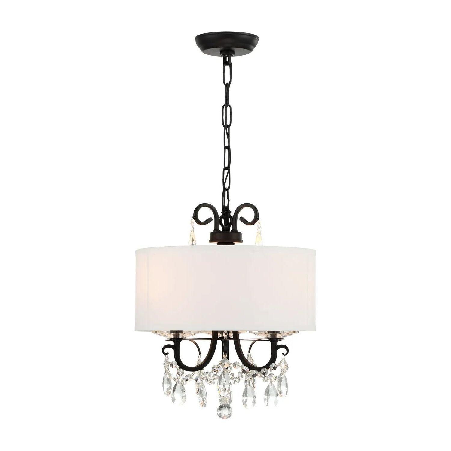Crystorama - Othello Drum Shade Mini Chandelier - 6623-CH-CL-MWP - Canada Light Shop