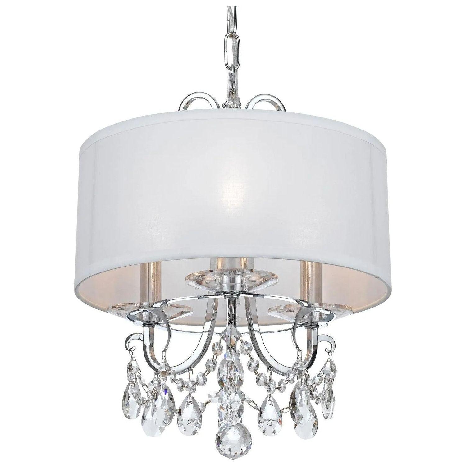 Crystorama - Othello Drum Shade Mini Chandelier - 6623-CH-CL-S - Canada Light Shop