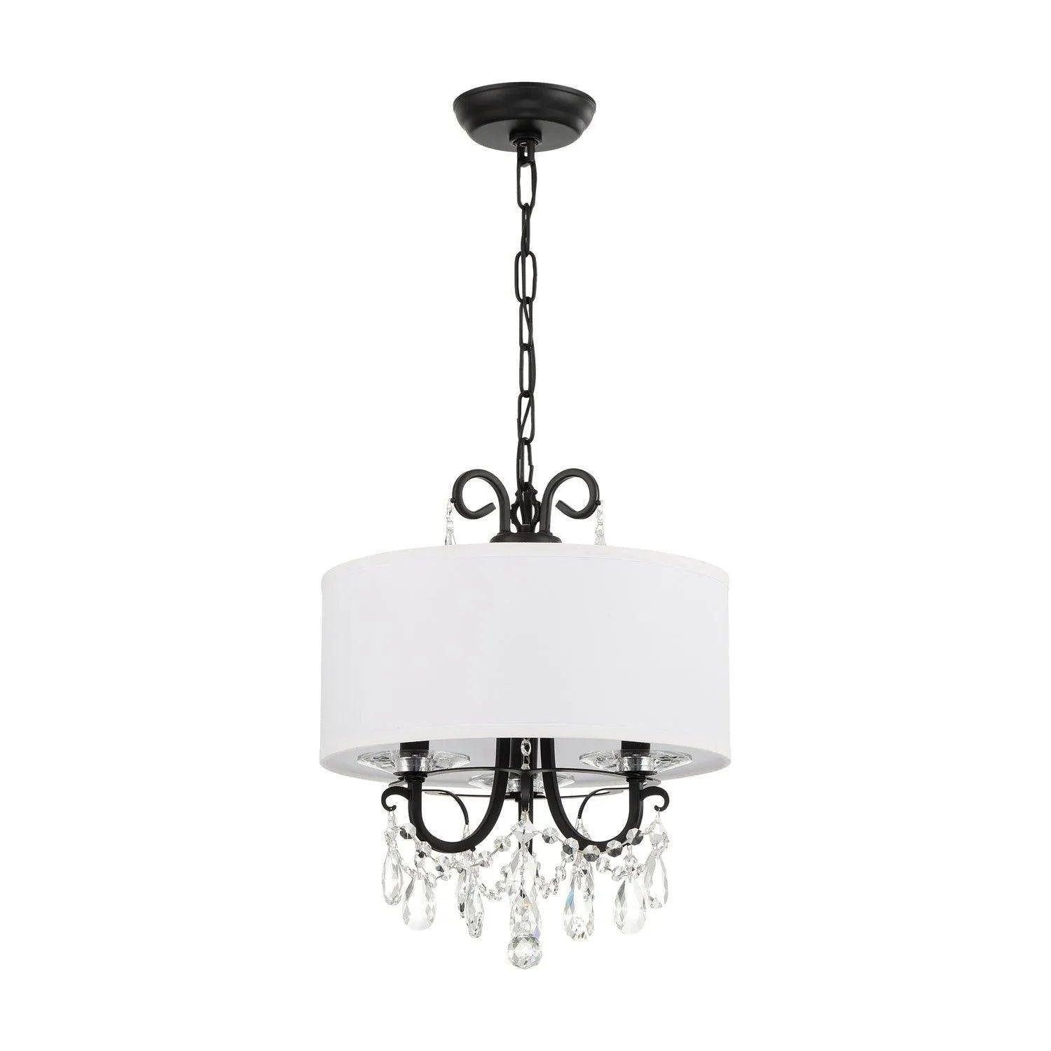 Crystorama - Othello Drum Shade Mini Chandelier - 6623-MK-CL-MWP - Canada Light Shop