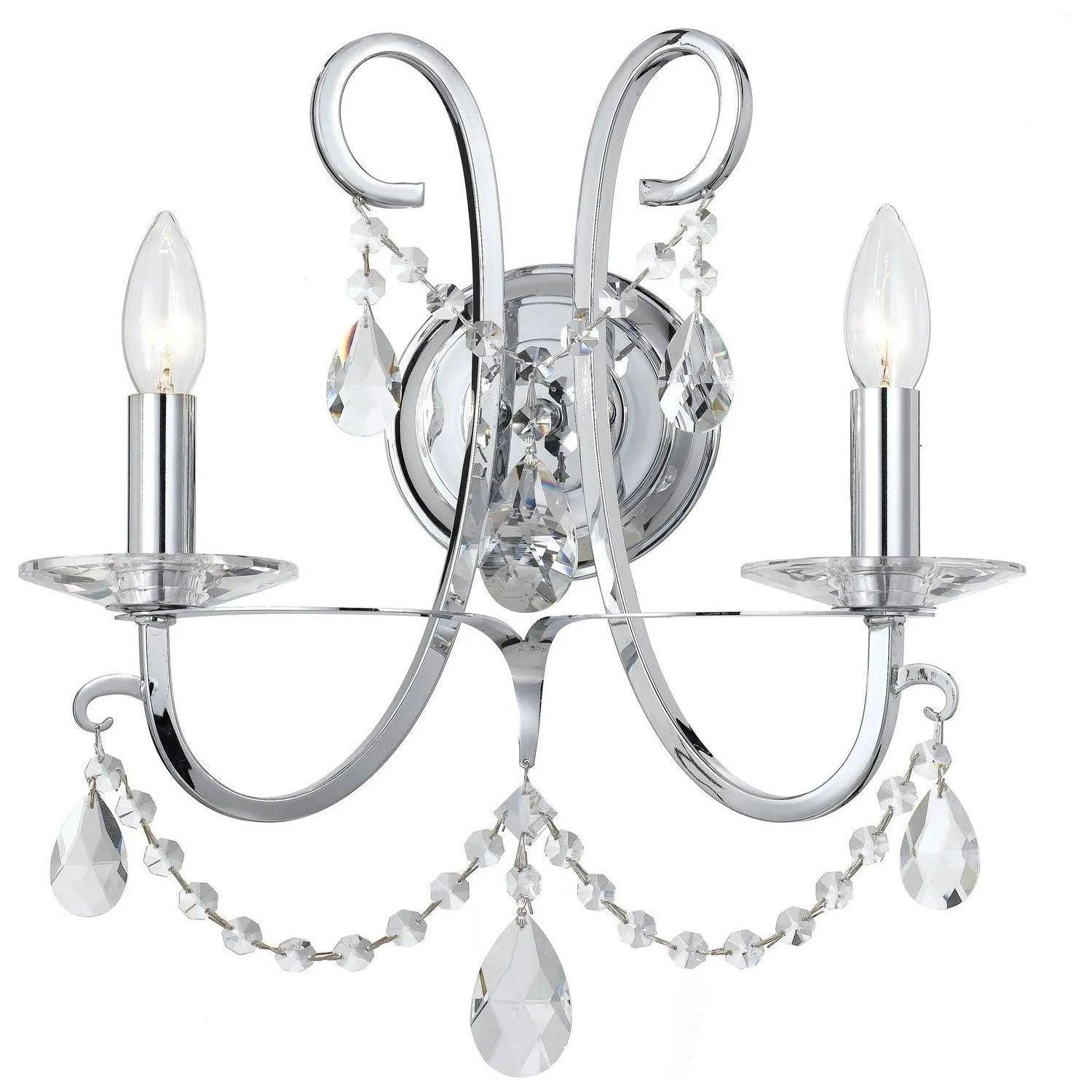 Crystorama - Othello Wall Sconce - 6822-CH-CL-MWP - Canada Light Shop