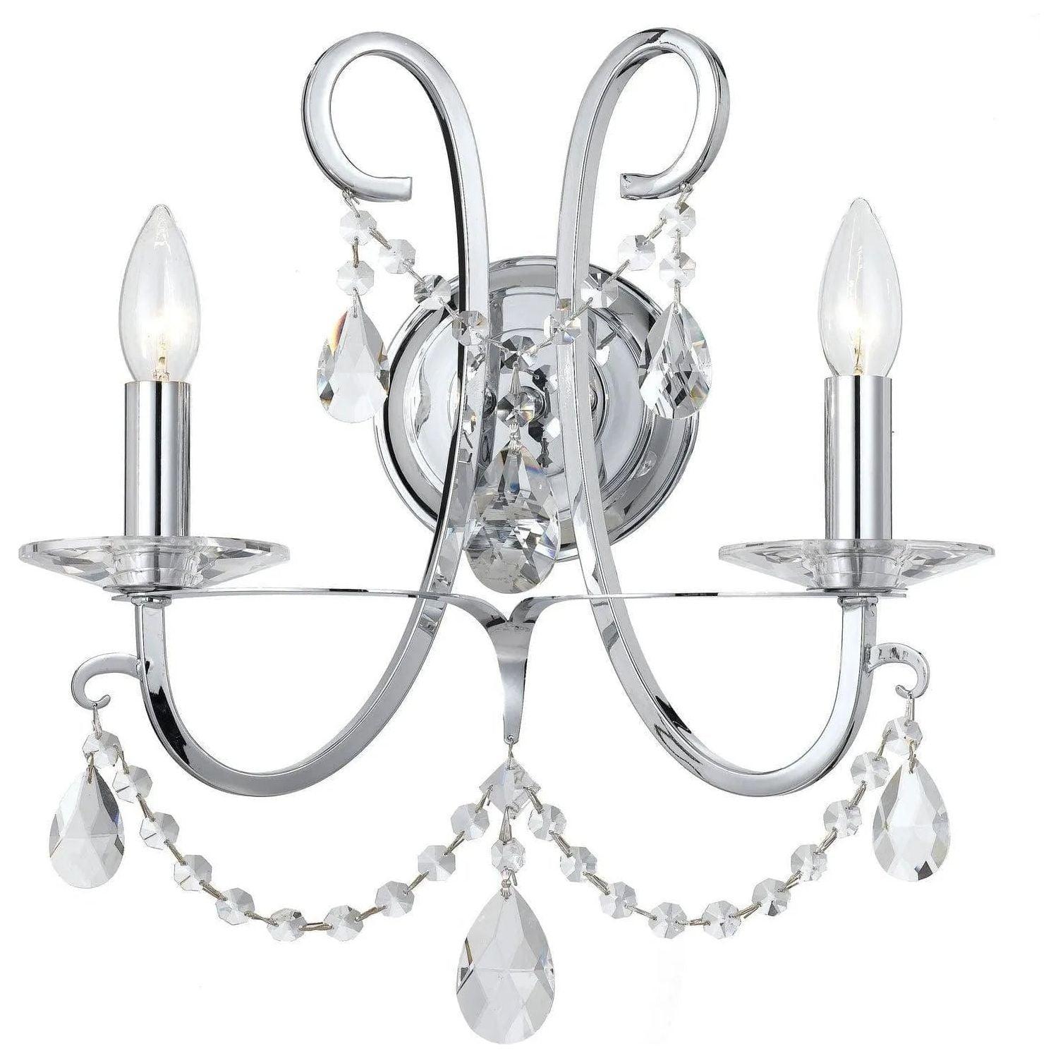 Crystorama - Othello Wall Sconce - 6822-CH-CL-SAQ - Canada Light Shop