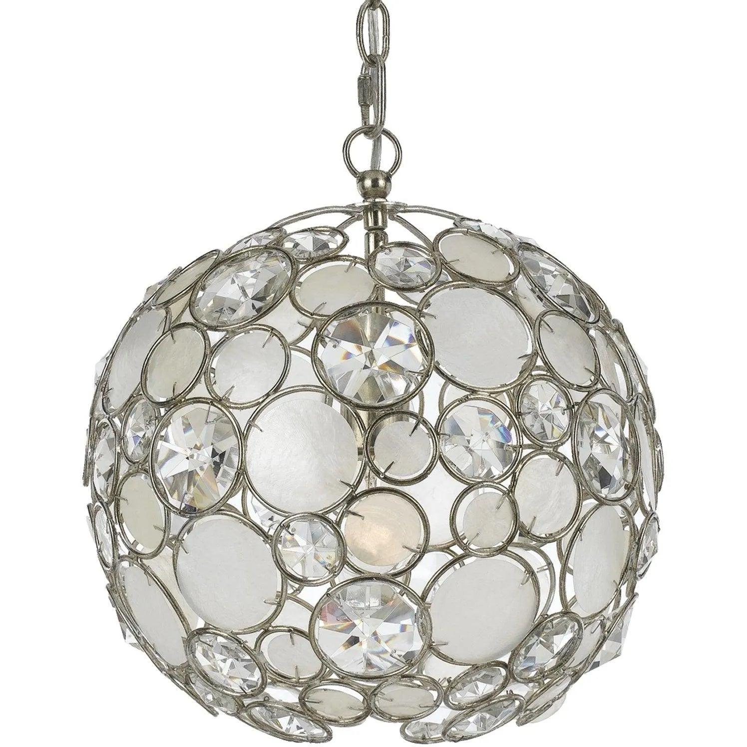Crystorama - Palla One Light Mini Chandelier - 527-SA - Canada Light Shop