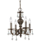 Crystorama - Paris Market Four Light Mini Chandelier - 5024-VB-CL-MWP - Canada Light Shop