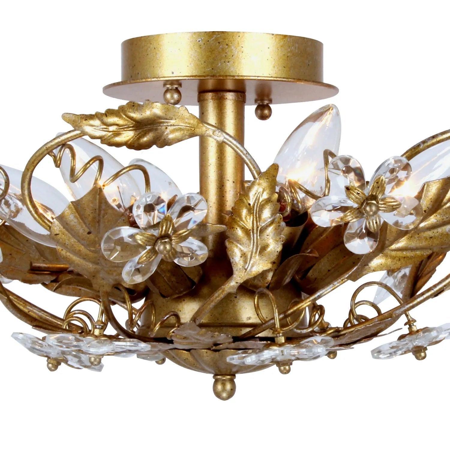 Crystorama - Paris Market Six Light Ceiling Mount - 5316-AW - Canada Light Shop