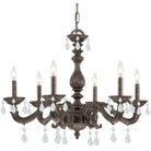 Crystorama - Paris Market Six Light Chandelier - 5036-VB-CL-S - Canada Light Shop