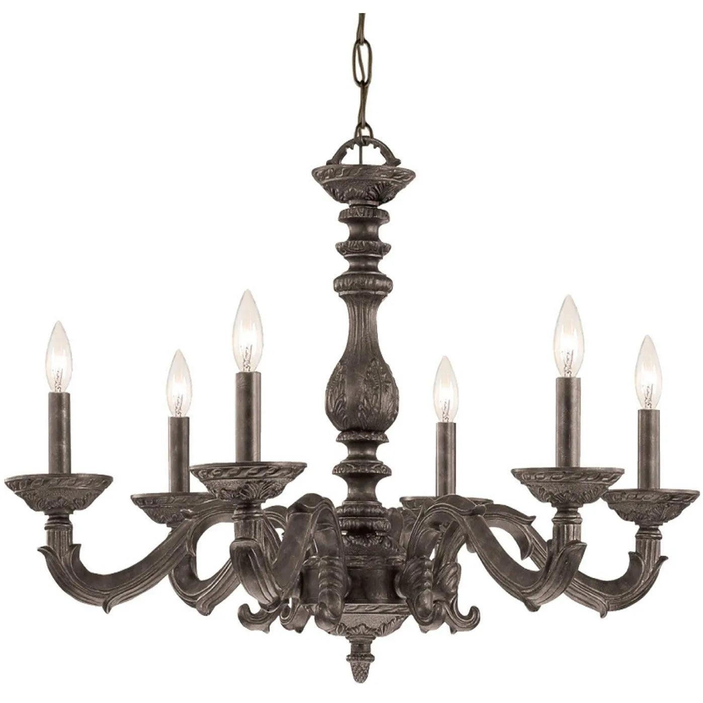 Crystorama - Paris Market Six Light Chandelier - 5126-VB - Canada Light Shop