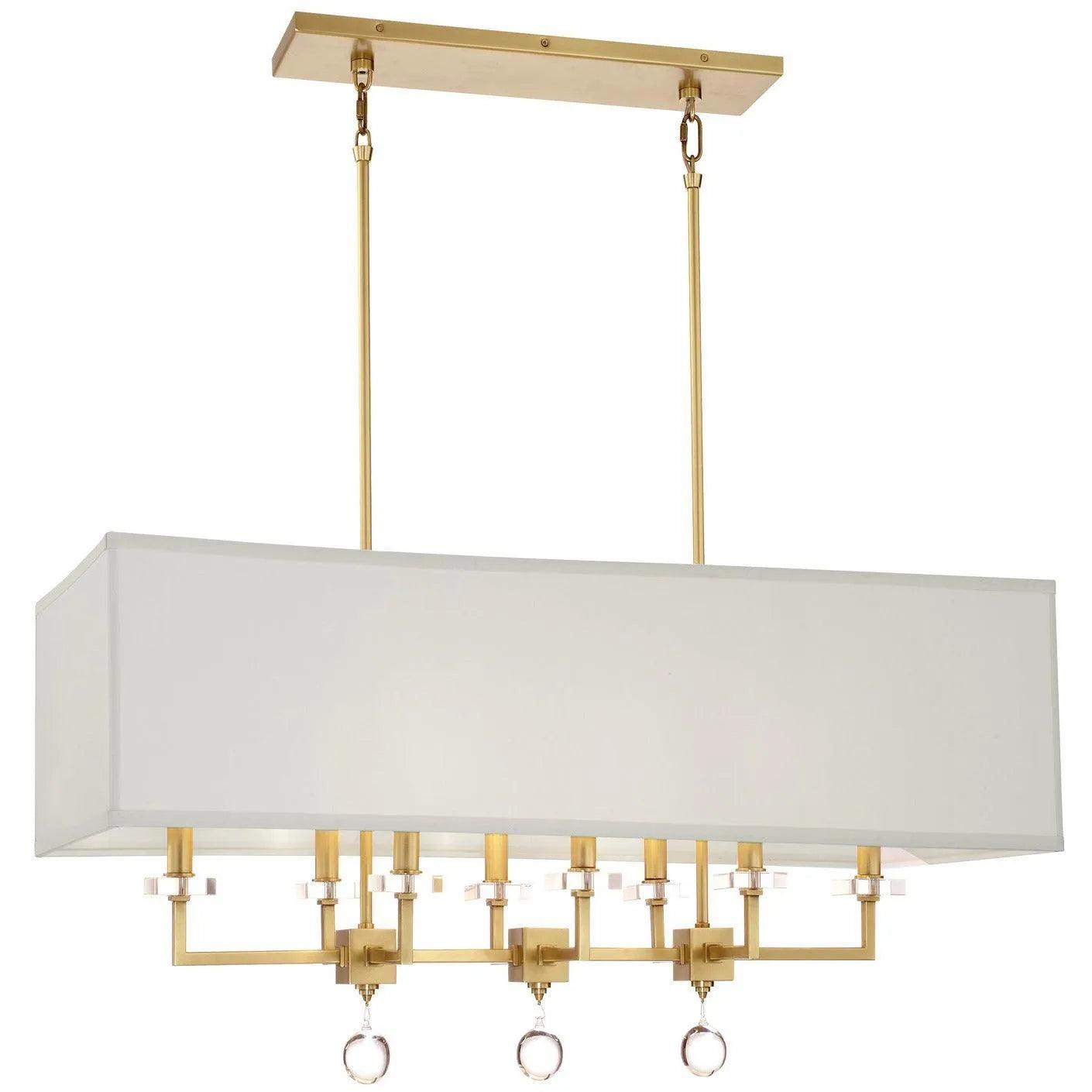 Crystorama - Paxton Eight Light Chandelier - 8109-AG - Canada Light Shop