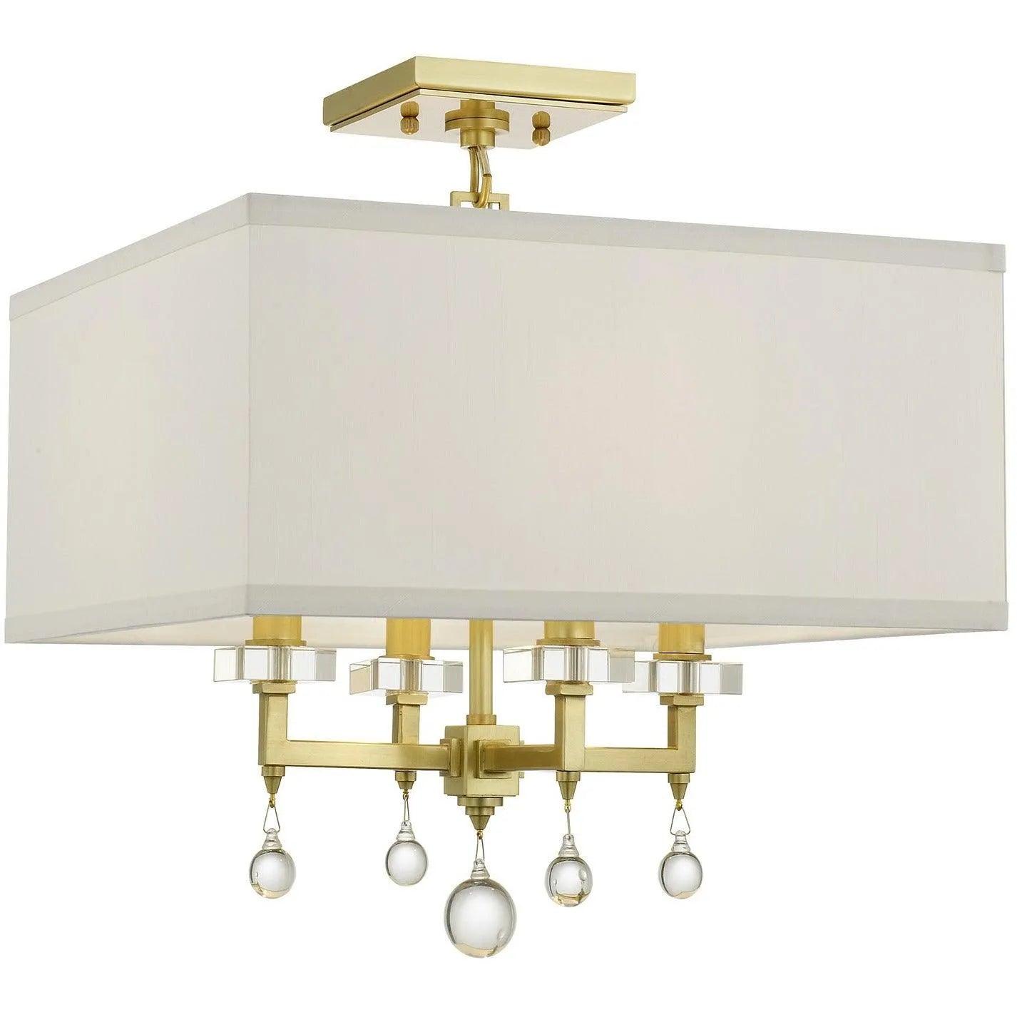 Crystorama - Paxton Four Light Ceiling Mount - 8105-AG_CEILING - Canada Light Shop