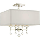 Crystorama - Paxton Four Light Ceiling Mount - 8105-PN_CEILING - Canada Light Shop